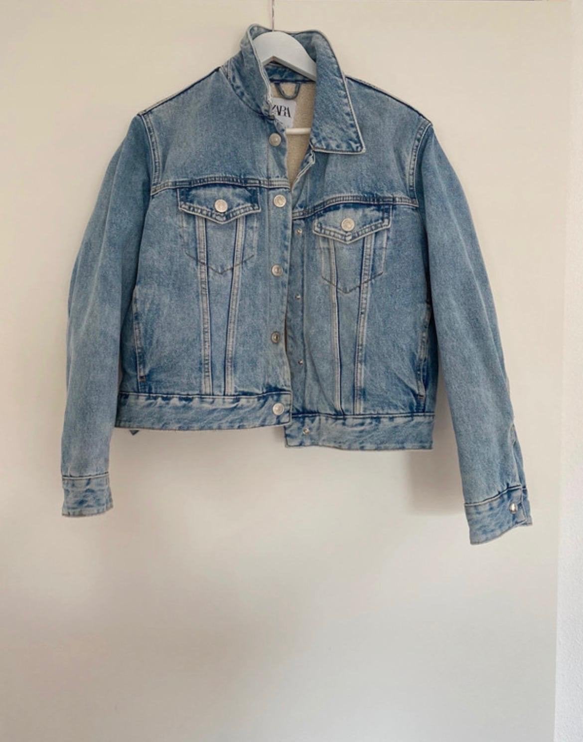 Zara spijkerjack met teddy voering - Maat XL, Kleding | Dames, Ophalen of Verzenden, Zo goed als nieuw, Maat 46/48 (XL) of groter