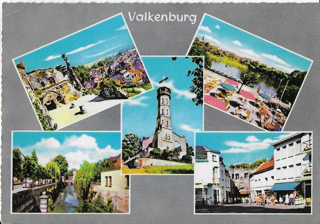 Q631 ongelopen ansichtkaart valkenburg, Ophalen of Verzenden, 1960 tot 1980, Ongelopen, Limburg