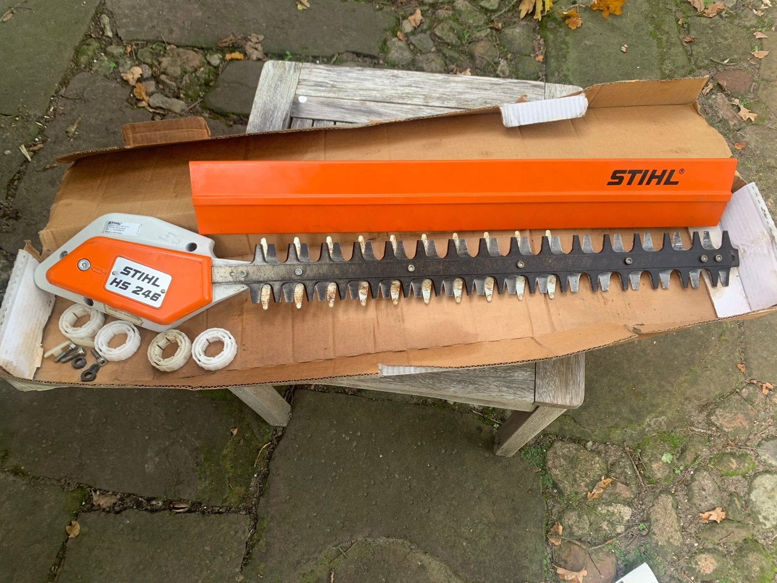 Stihl HS246 Heggenschaar - Zo goed als nieuw, Tuin en Terras, Ophalen of Verzenden, Zo goed als nieuw