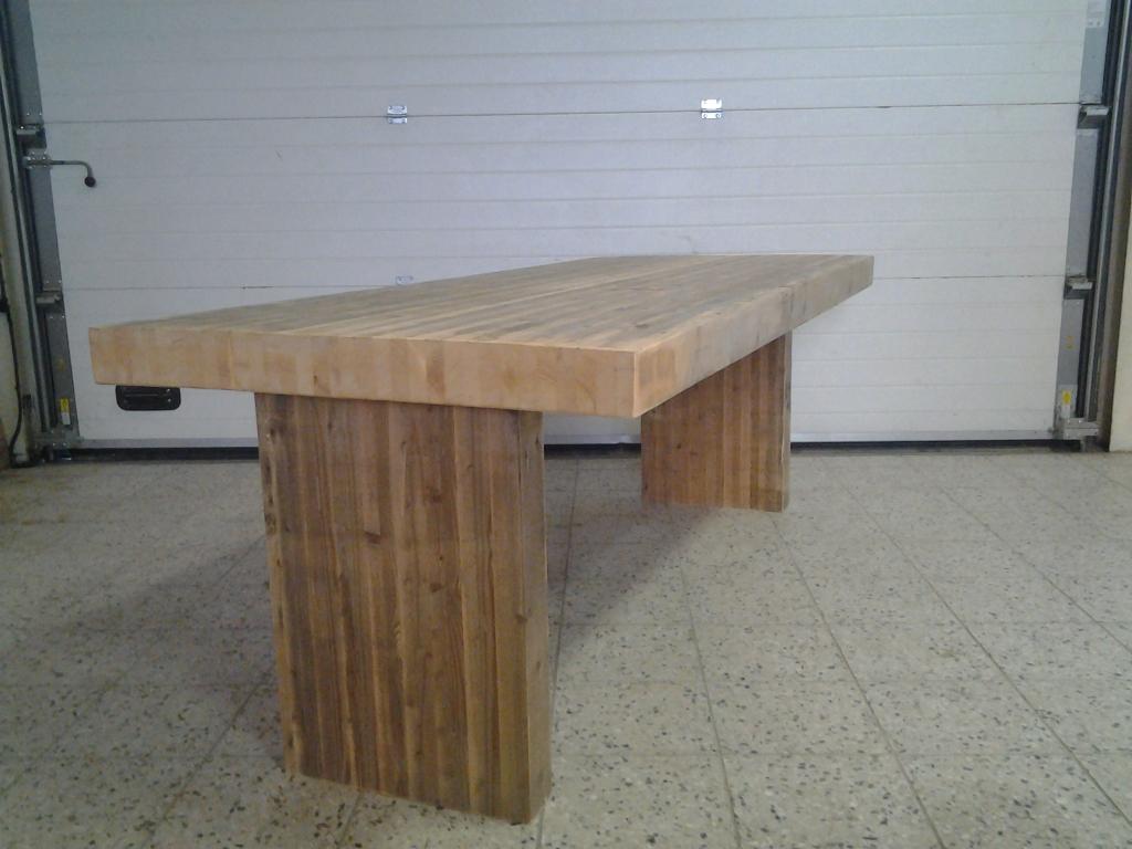 Statafel werkbank hangtafel gelamineerde balken sloophout., Ophalen of Verzenden, Nieuw, 180 tot 250 cm, Balken