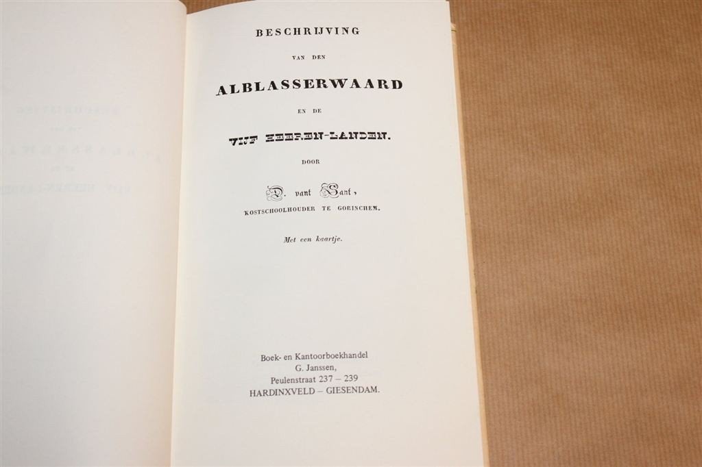 Alblasserwaard & Vijfheerenlanden — Facsimile-Editie, Ophalen of Verzenden, Gelezen