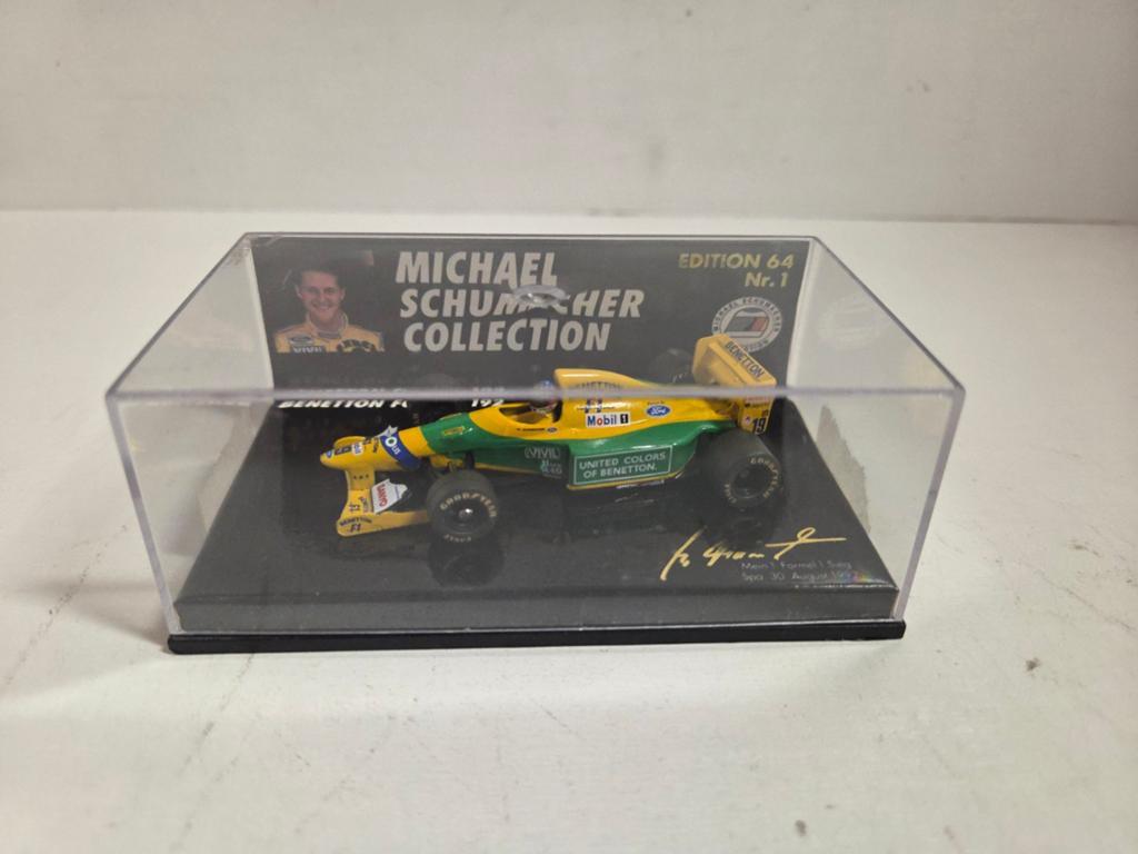 Microchamps Benetton Ford Schumacher 1:64, Verzamelen, Ophalen of Verzenden, Zo goed als nieuw, Auto's