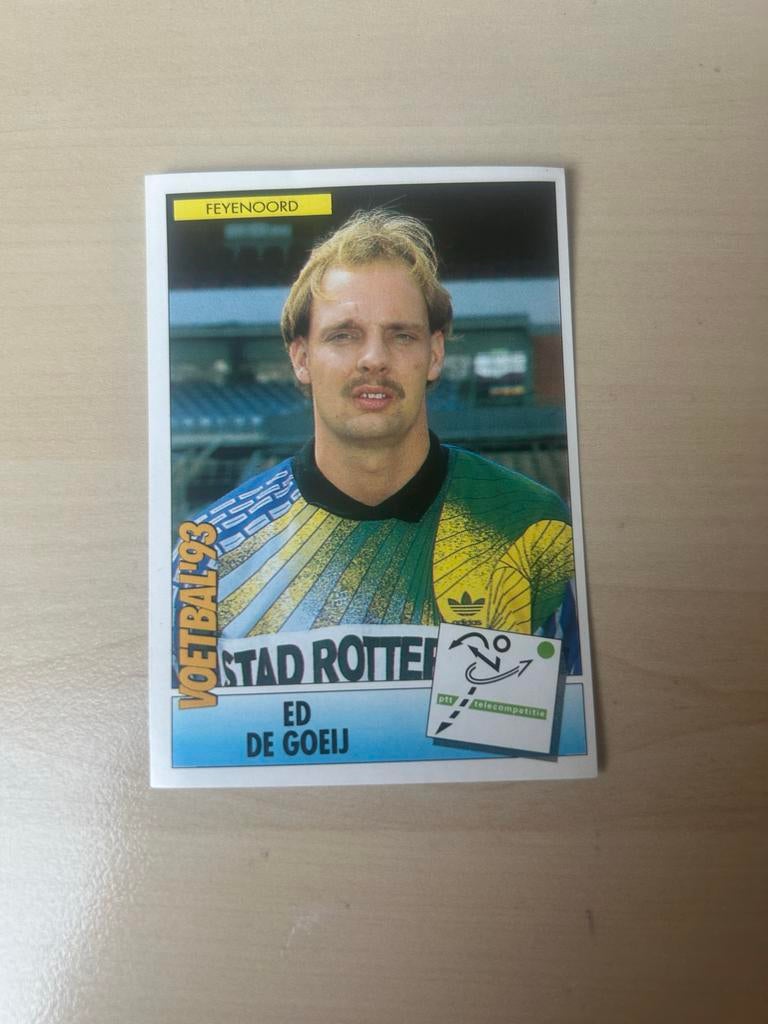 Voetbal '93 Panini Plaatje Ed de Goeij Feyenoord #36, Hobby en Vrije tijd, Stickers en Plaatjes, Ophalen of Verzenden, Zo goed als nieuw