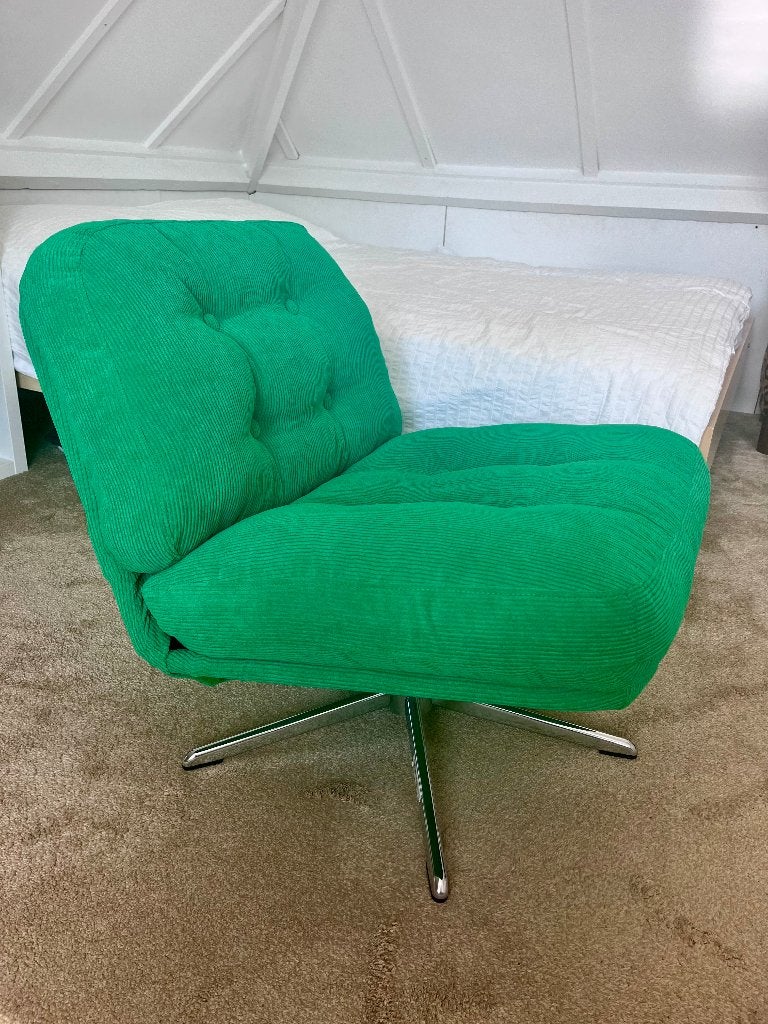 Ikea DYVLINGE draai relax fauteuil groen, Ophalen, Overige kleuren, Zo goed als nieuw, Stof