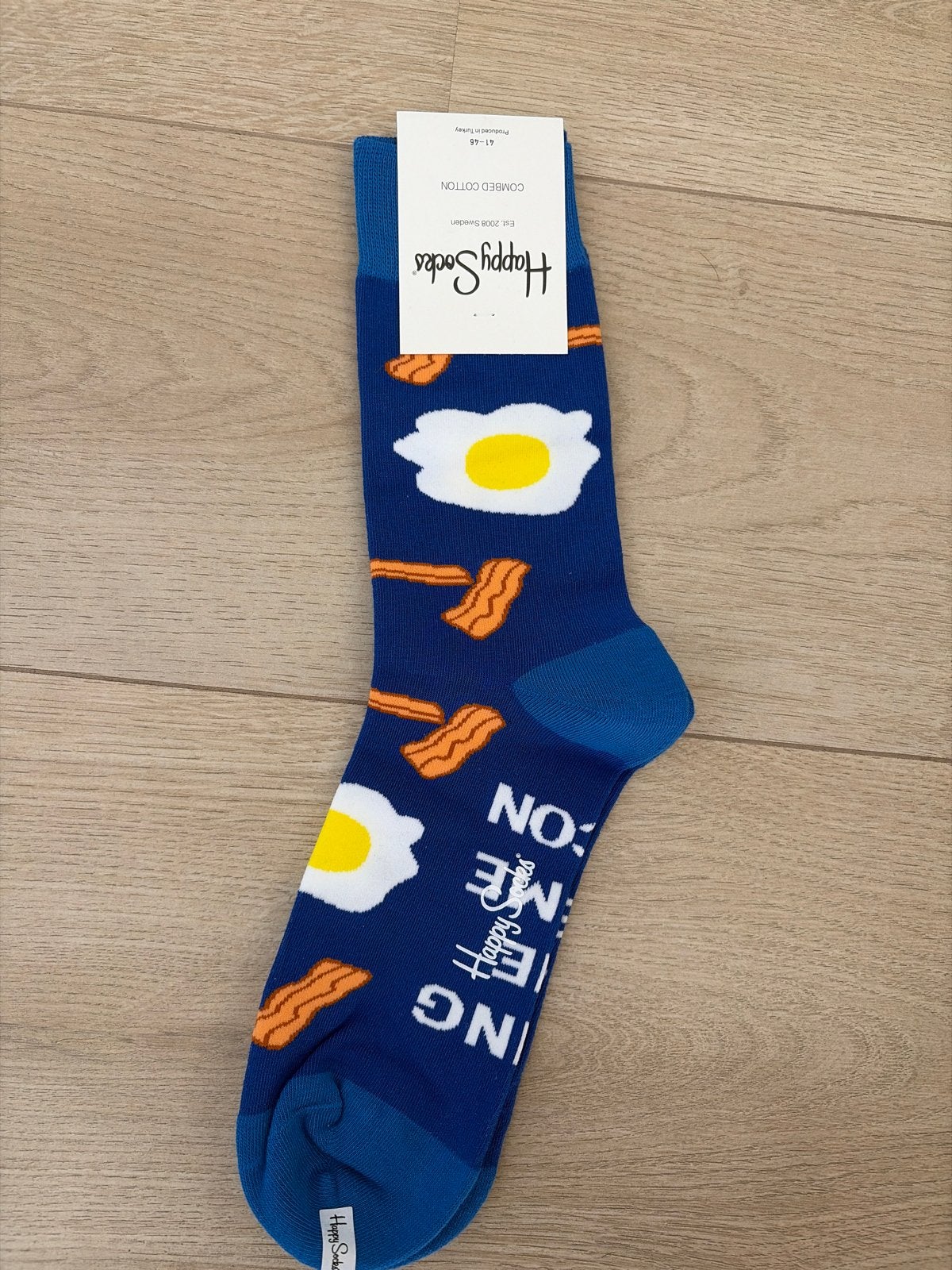 Happy Socks met ontbijtprint - Nieuw, Sokken en Kniesokken, Nieuw, Overige maten, Verzenden