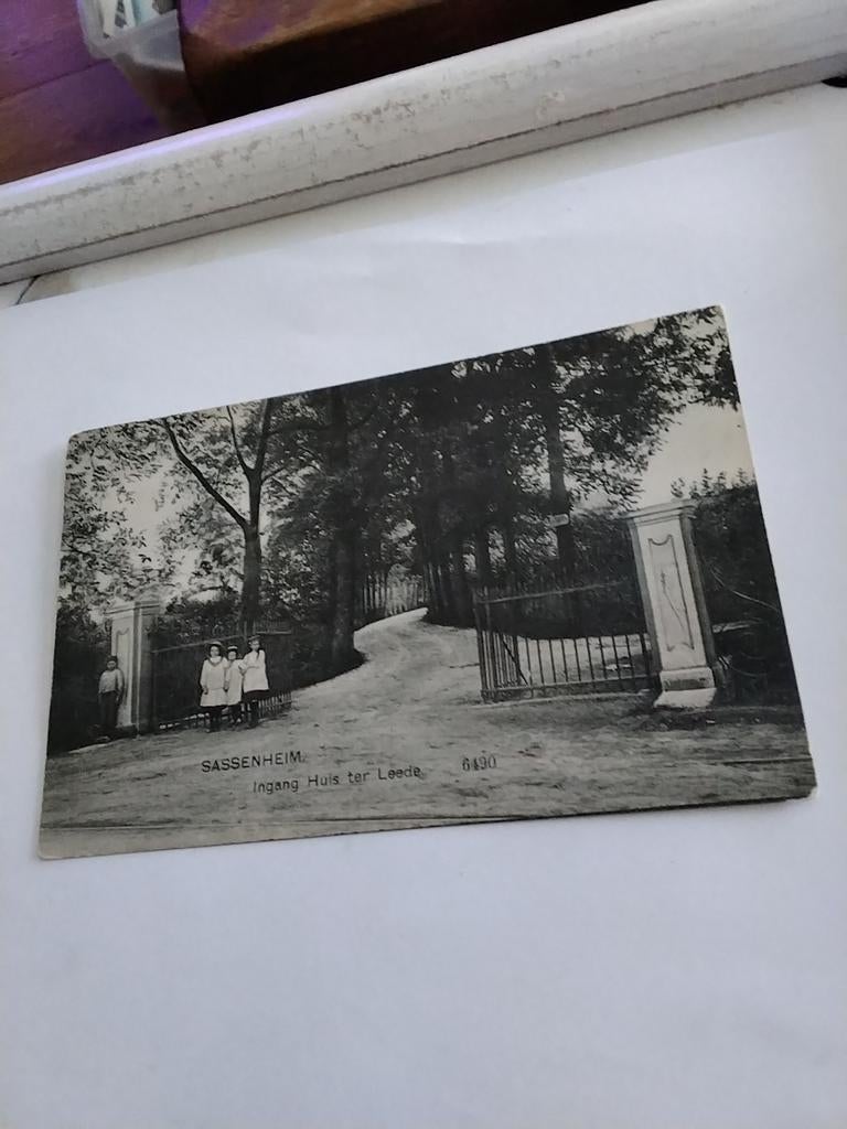 SASSENHEIM  INGANG HUIS TER LEEDE, Ophalen of Verzenden, Voor 1920, Groningen