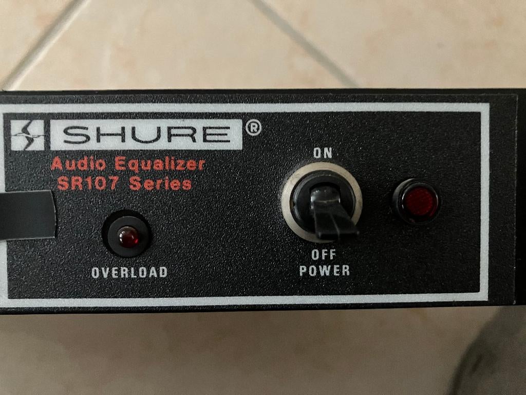Equalizer SHURE SR 107, Ophalen of Verzenden, Zo goed als nieuw, Overige typen