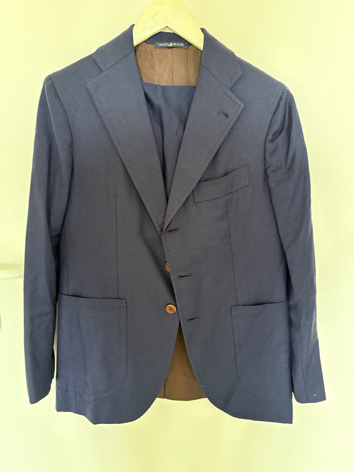 Orazio Luciano Zomerpak: Blazer + Shorts - Maat 46, Kleding | Heren, Ophalen of Verzenden, Zo goed als nieuw, Maat 46 (S) of kleiner