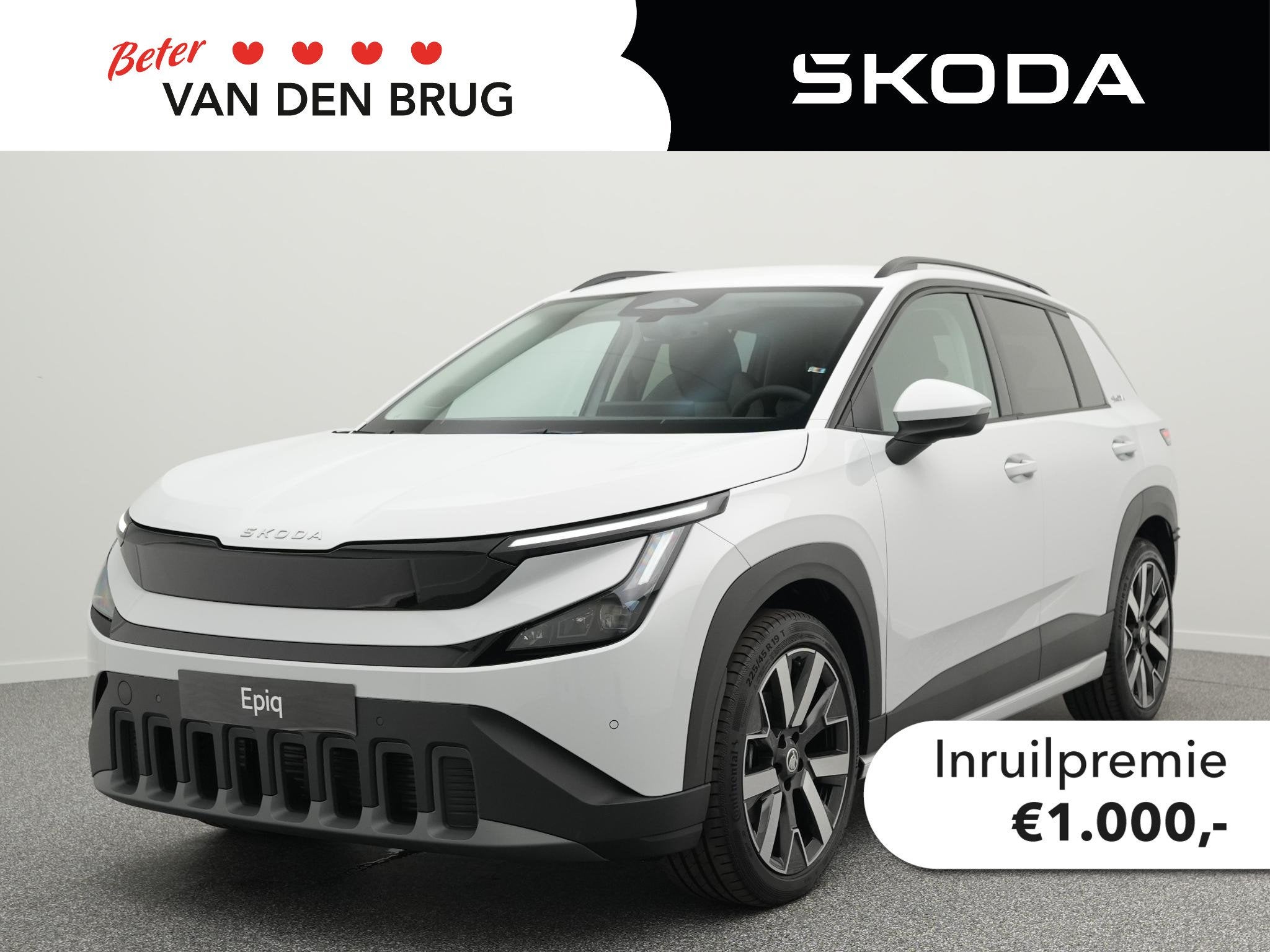 Skoda Epiq Business Launch | 19inch LMV | Light en View pakk, Auto's, Overige modellen, Wit, 56 kWh, Nieuw
