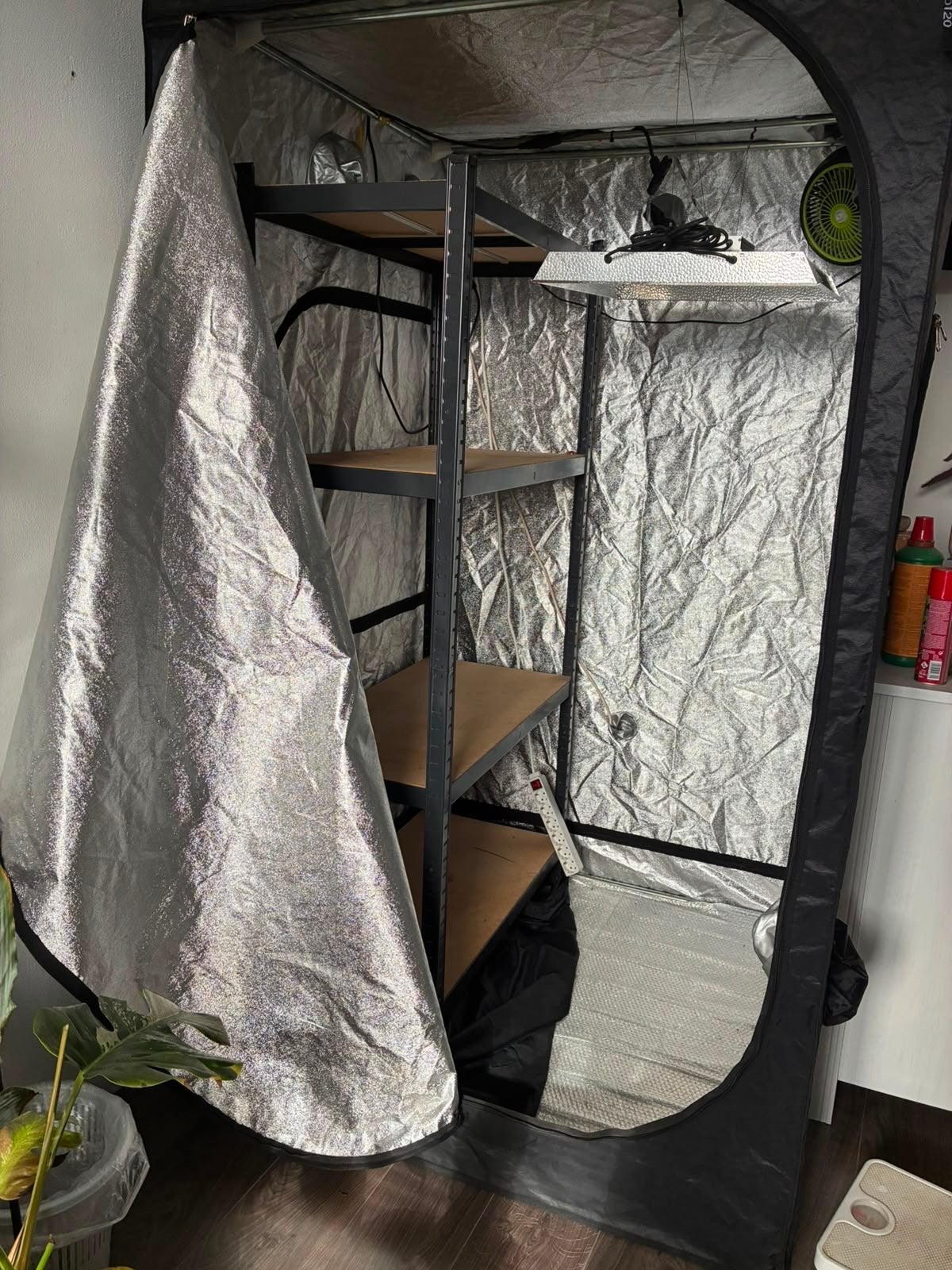 Kweektent met Mars Hydro TSW-2000 LED kweeklamp, Ophalen, Gebruikt, Kweektent