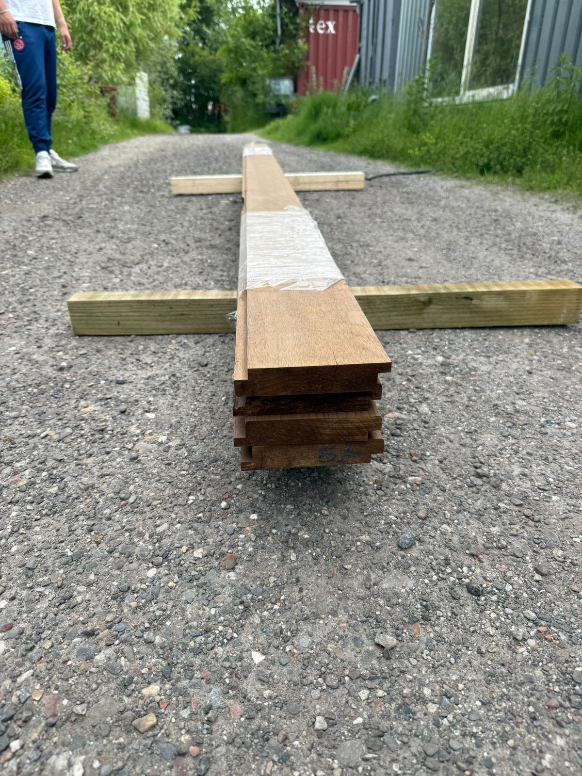 8 gevelplanken Thermo Fraké, Minder dan 25 mm, Ophalen of Verzenden, Zo goed als nieuw, Plank
