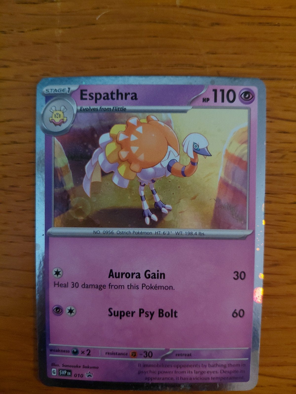 Pokémon Kaart Espathra SVP 010 - Zo goed als nieuw, Ophalen