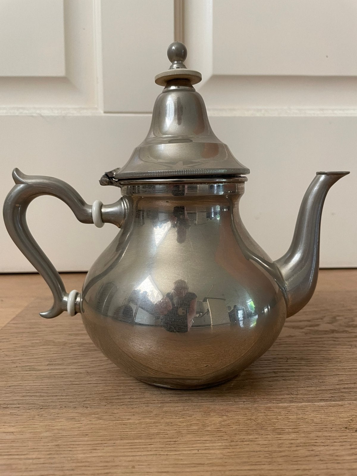 Mooie vintage zilverkleurige theepot Daalderop, Ophalen of Verzenden, Gebruikt, Zilver