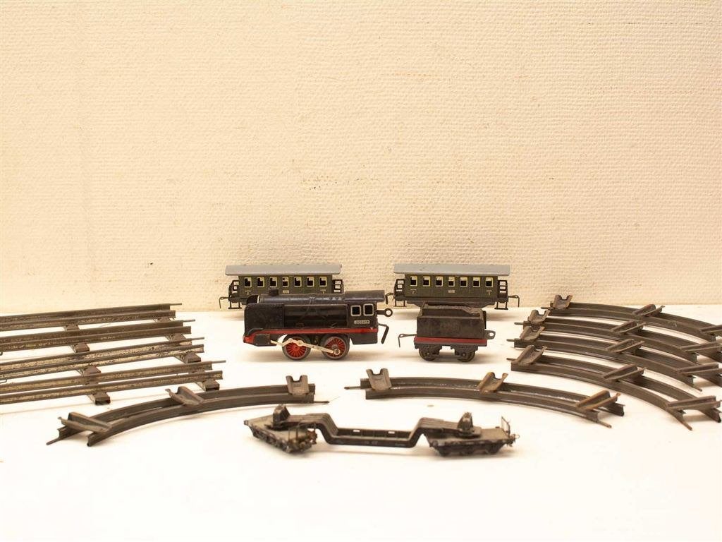 treintjes met rails 35569, Wisselstroom, Gebruikt, Wagon, Ophalen of Verzenden