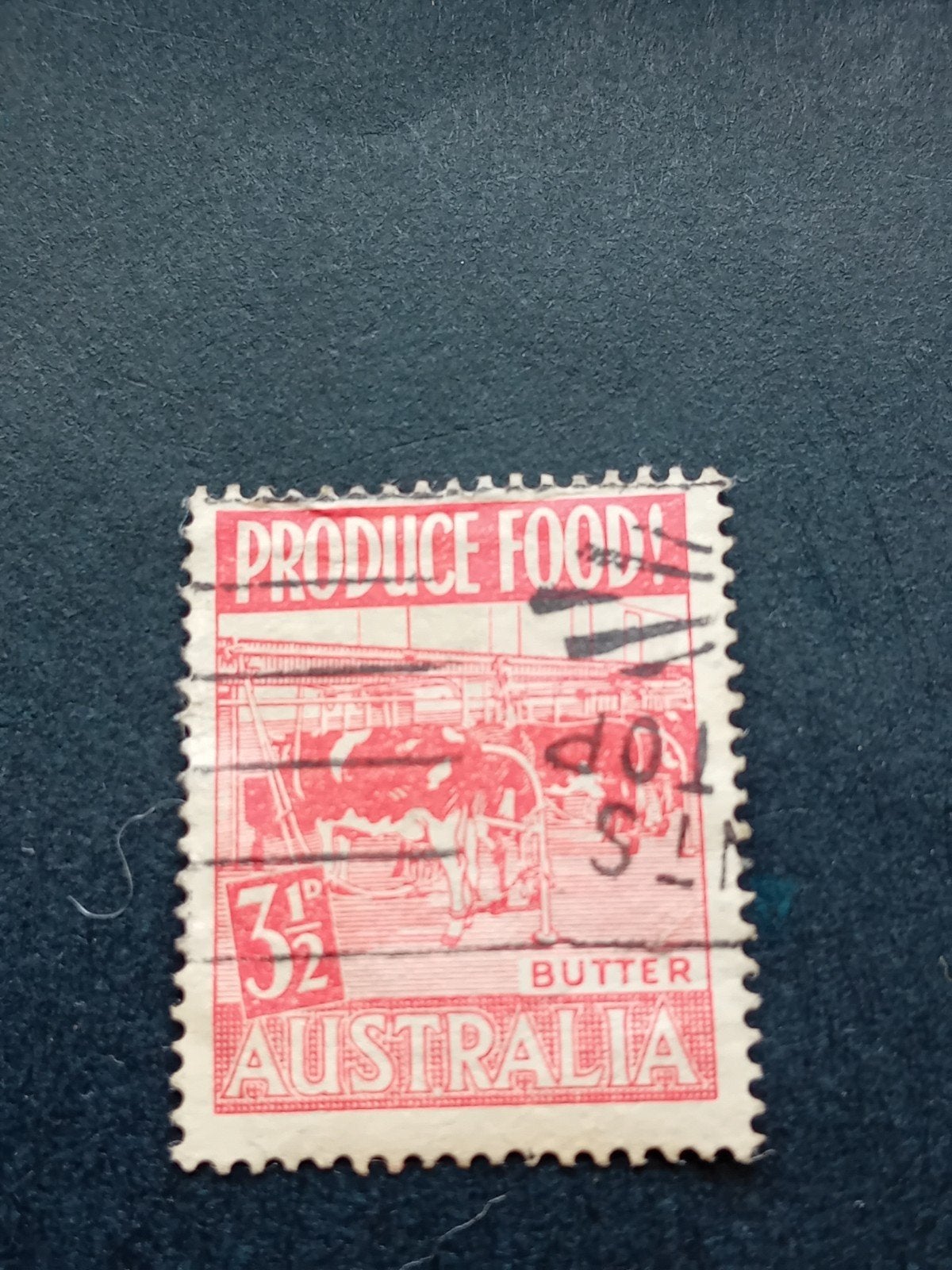 Australische postzegel 'Produce Food' 3.5d Butter, Ophalen of Verzenden