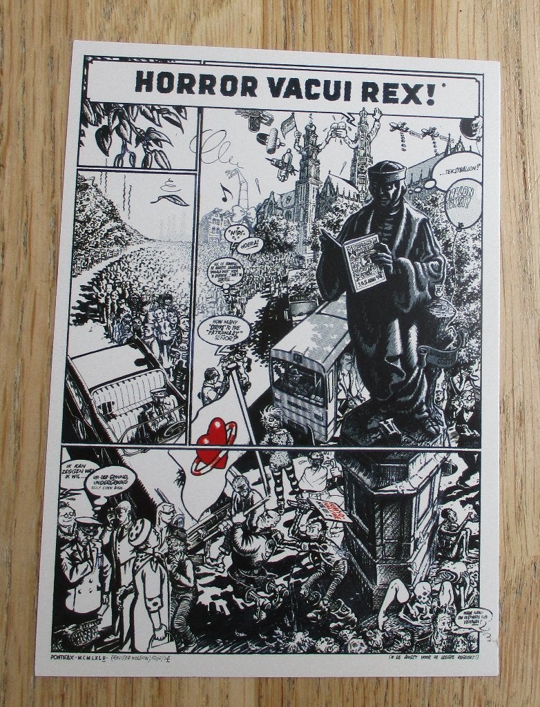 Horror vacui rex stripdagen haarlem 1994 Peter Pontiac nzh, Ophalen of Verzenden, Zo goed als nieuw