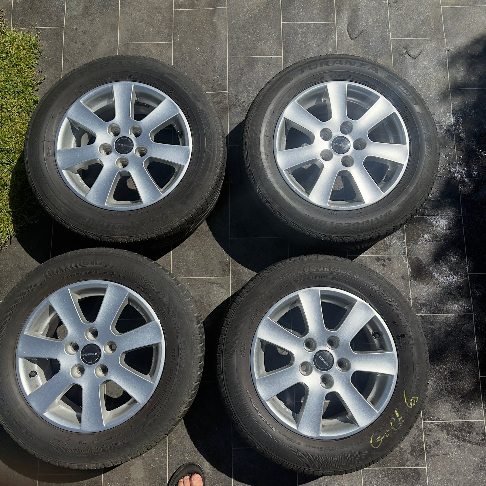 BORBET 15” Velgen – Geschikt voor Golf 6 + Wielbouten, Ophalen, 15 inch, Velg(en), 195 mm