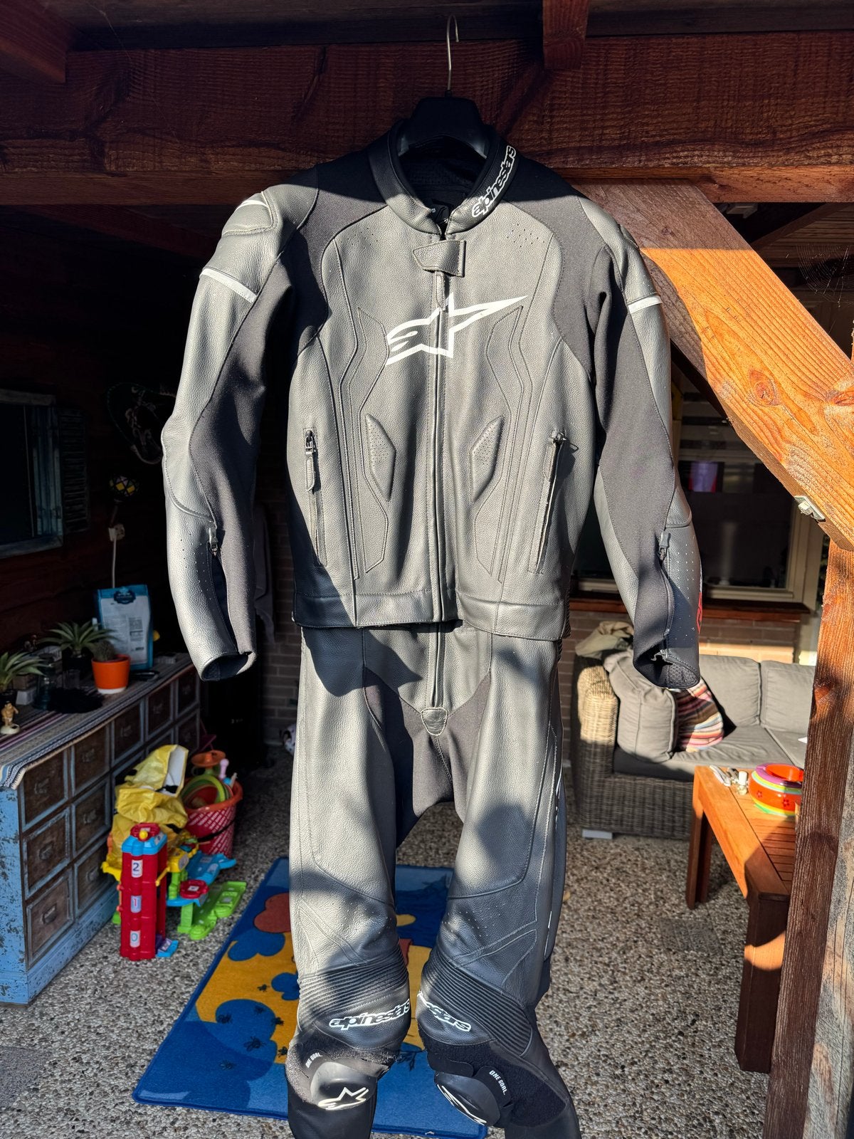 Alpinestars GP-Force 2-delig Motorpak - Maat EU48, Ophalen of Verzenden, Tweedehands, Heren, Combipak