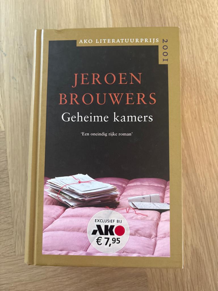 Jeroen Brouwers - Geheime kamers (AKO Literatuurprijs), Ophalen of Verzenden, Gelezen, Nederland