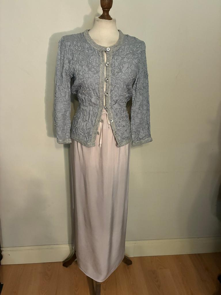 HUMANOID ROK NUDE MAXI, Kleding | Dames, Rokken, Zo goed als nieuw, Maat 38/40 (M), Overige kleuren, Onder de knie, Verzenden