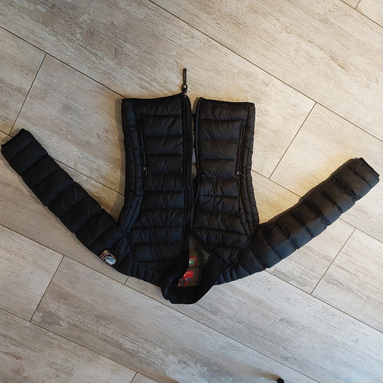 Parajumpers Super Lightweight Jas - Winddicht & Getailleerd, Zwart, Maat 42/44 (L), Zo goed als nieuw, Parajumpers