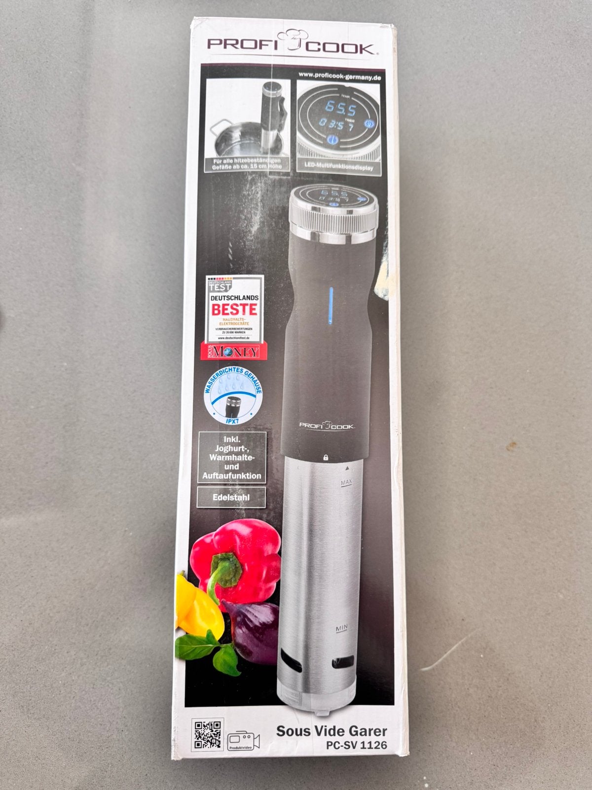 Profi Cook sous vide stick ongebruikt, Overige typen, Nieuw, Ophalen of Verzenden, Zwart