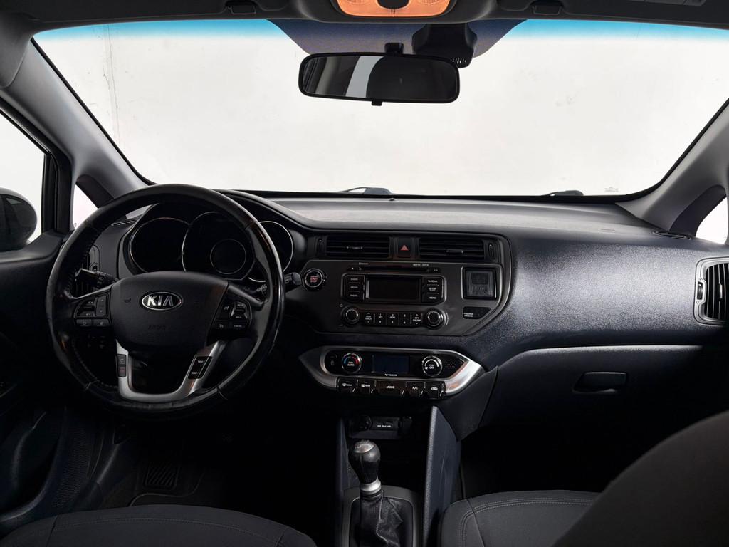 Kia Rio 1.2 CVVT Super Pack. Clima! (bj 2014), 4 cilinders, Zwart, Origineel Nederlands, Handgeschakeld