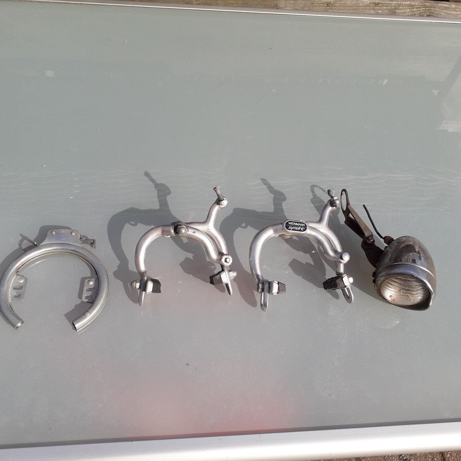 Vintage fiets onderdelen: Weinmann, Symetric, Remklaum,, Ophalen, Remmen, Gebruikt, Aluminium