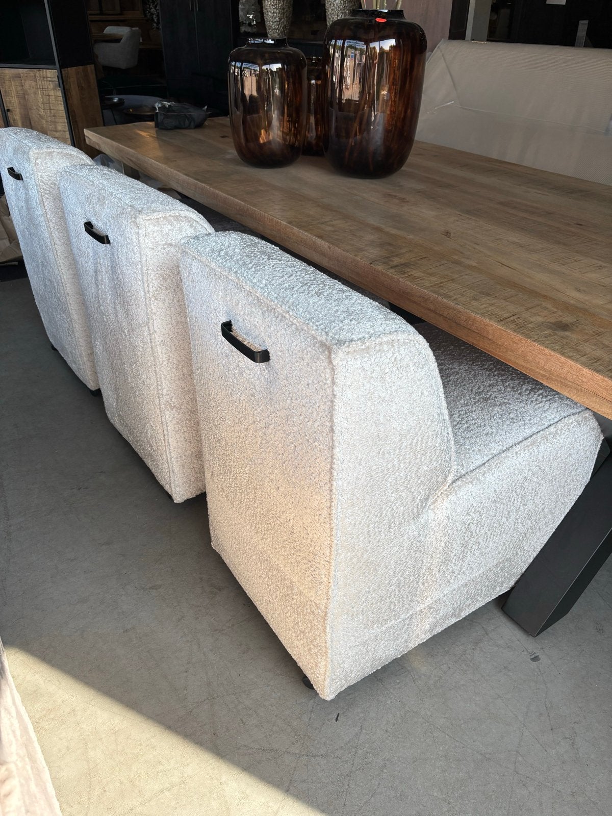 Moderne Eetkamerstoelen en Eetbank - Stijlvol & Comfortabel, Overige kleuren, Drie, Ophalen of Verzenden, Zo goed als nieuw