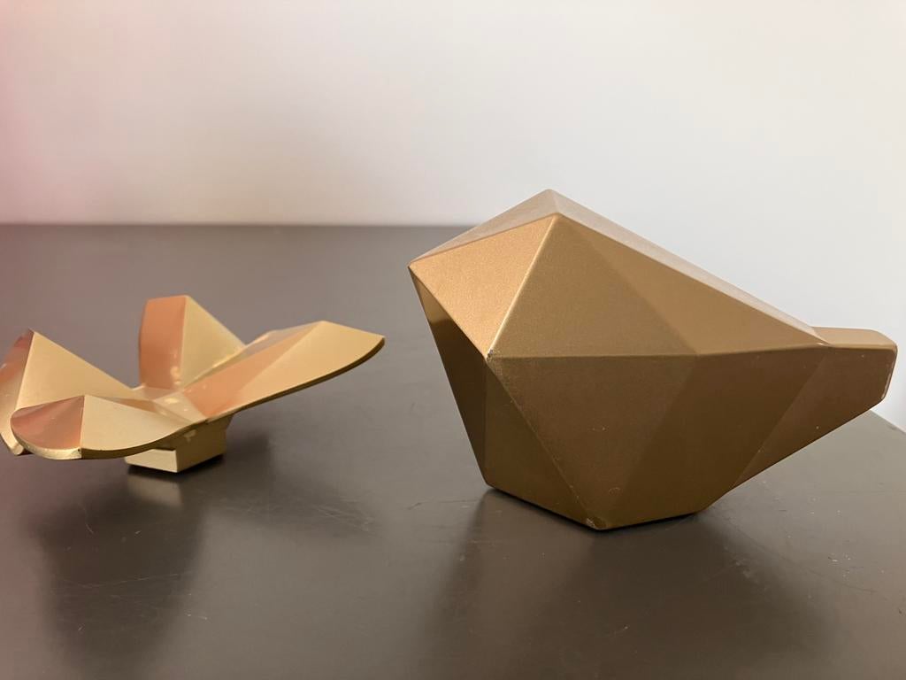 Kubistische vlinder en vogel, Antiek en Kunst, Kunst | Designobjecten, Ophalen of Verzenden