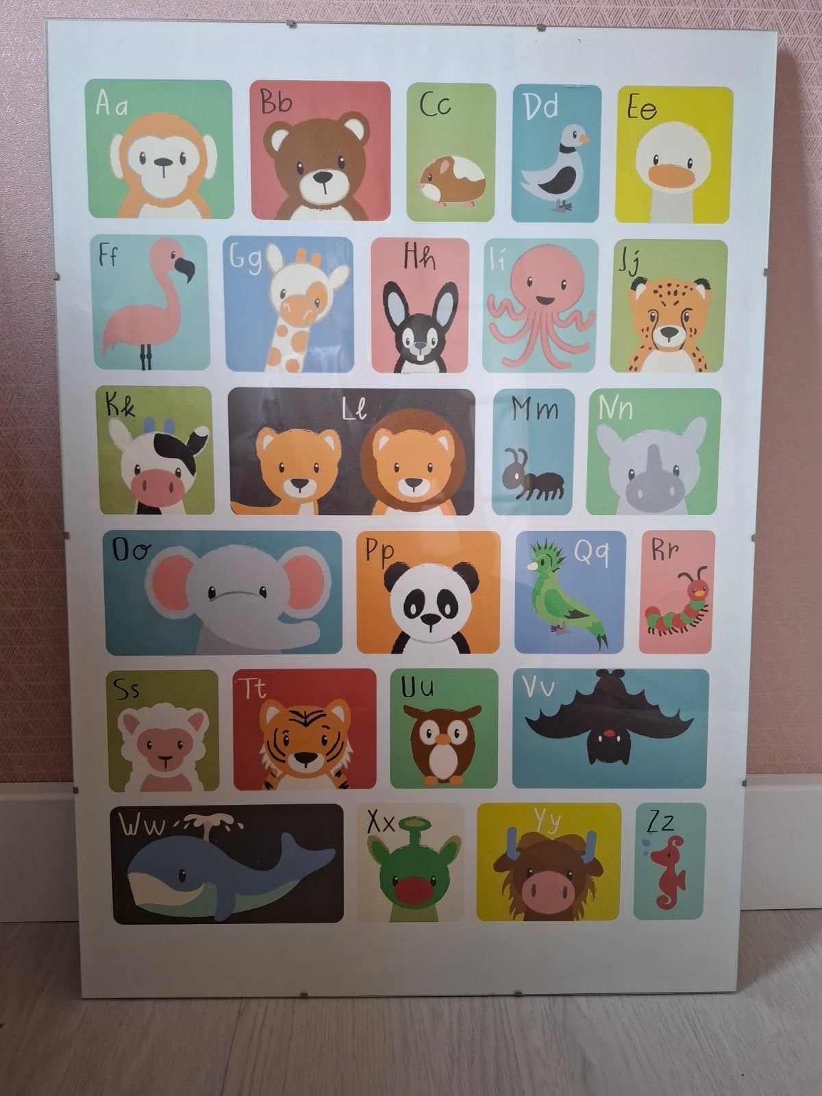 Educatieve Dieren Alfabet Poster - 50x70cm, Ophalen, Zo goed als nieuw