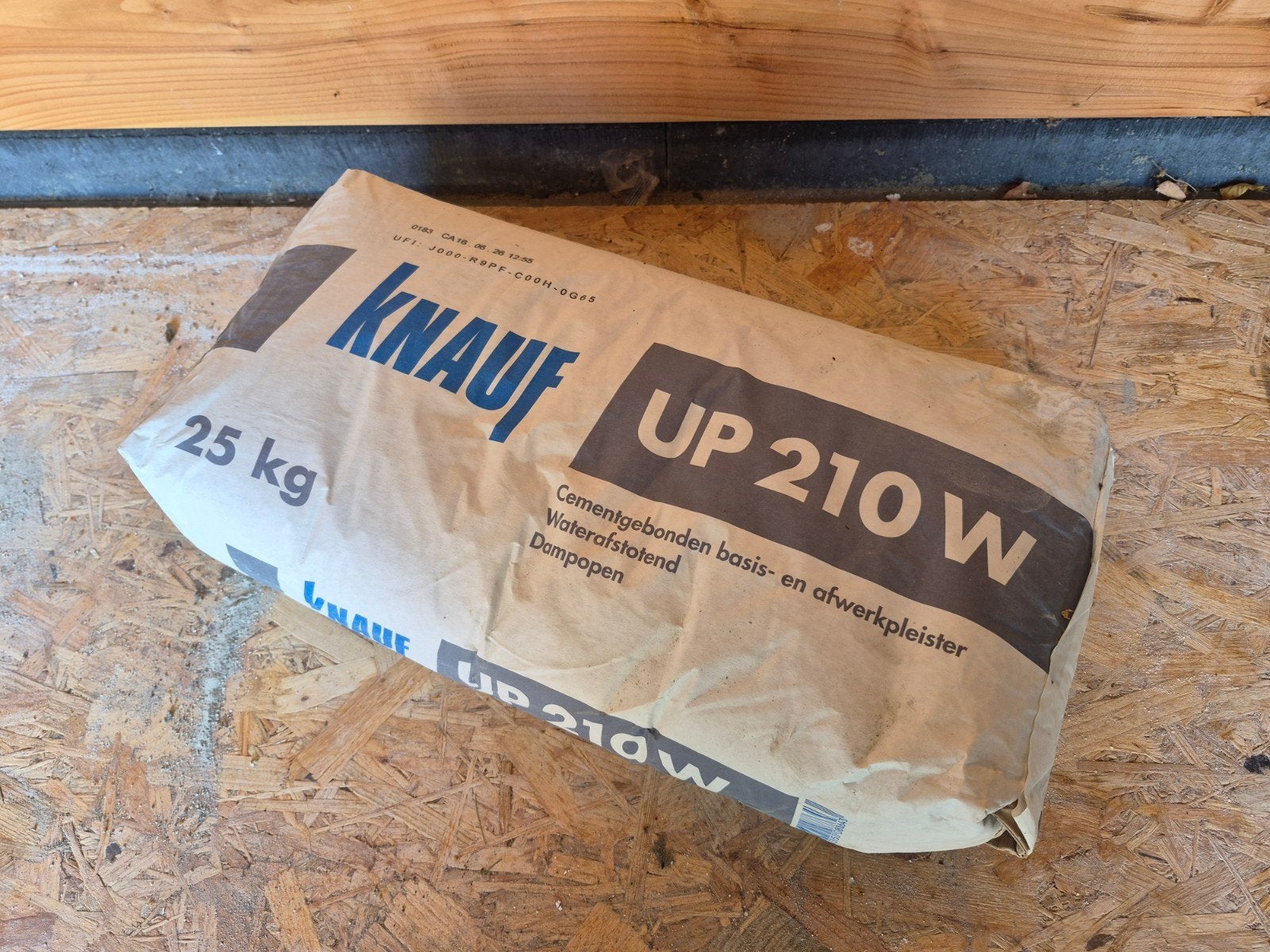 Knauf UP 210 W Cementgebonden Basis- en Afwerkpleister 25kg, Ophalen, Nieuw