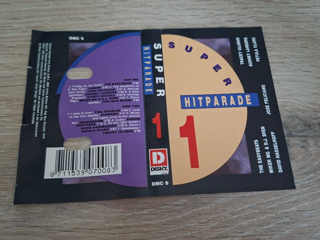 SUPER HITPARADE 1 (MC), Ophalen of Verzenden, Zo goed als nieuw, Origineel, 1 bandje