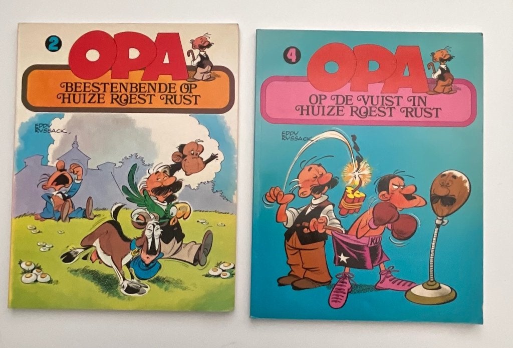 Opa nr 2 en 4, Boeken, Stripboeken, Meerdere stripboeken, Ophalen of Verzenden, Zo goed als nieuw