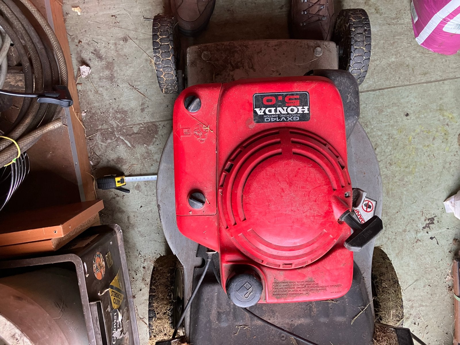 Honda grasmaaier met verticuteermes, Ophalen, Cirkelmaaier, Gebruikt, 40 t/m 49 cm