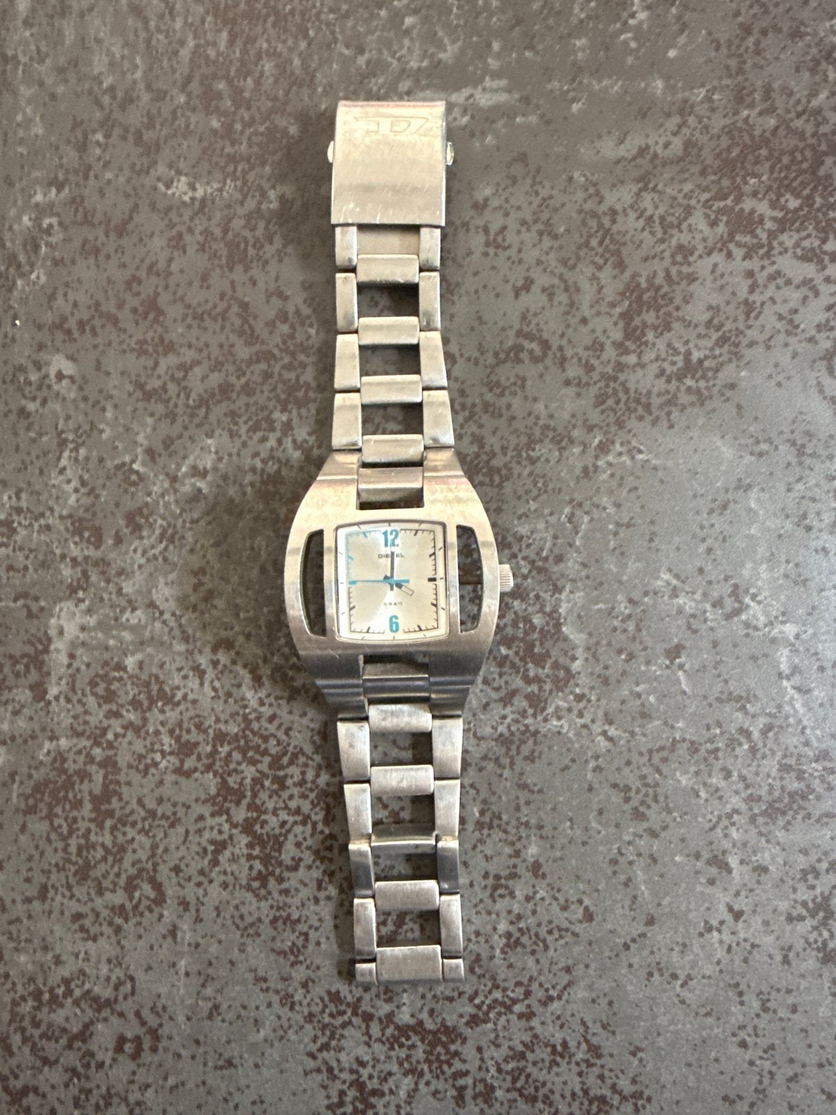 Diesel DZ-2122 Roestvrij Stalen Quartz Horloge, Overige merken, Gebruikt, Staal, Polshorloge