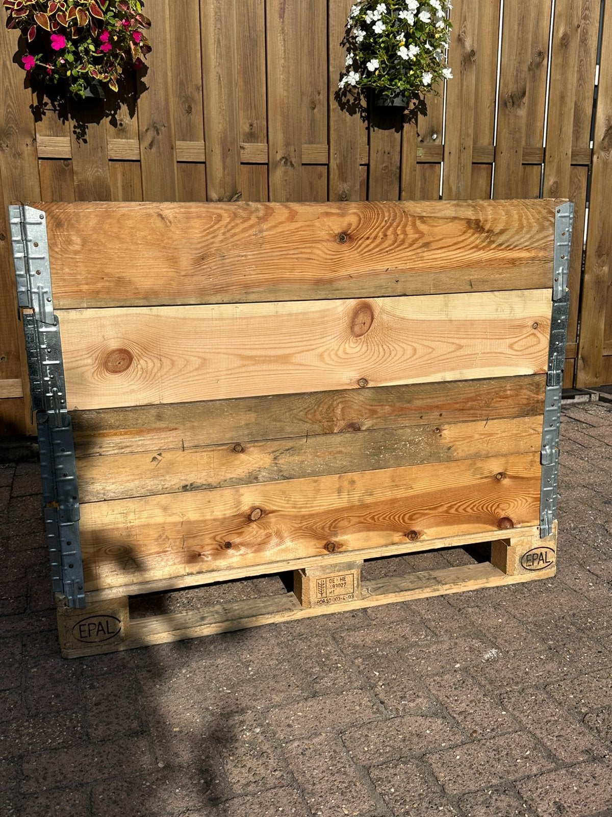Pallet randen voor bloembak of kweekbak, Ophalen, Gebruikt, Hout