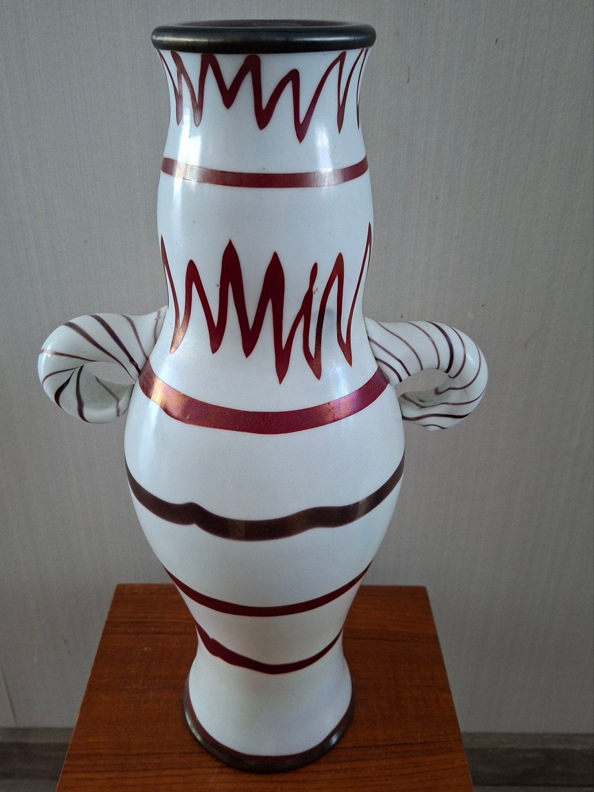 Vintage jaren 60 mid century Italiaanse amphora vaas, Ophalen of Verzenden