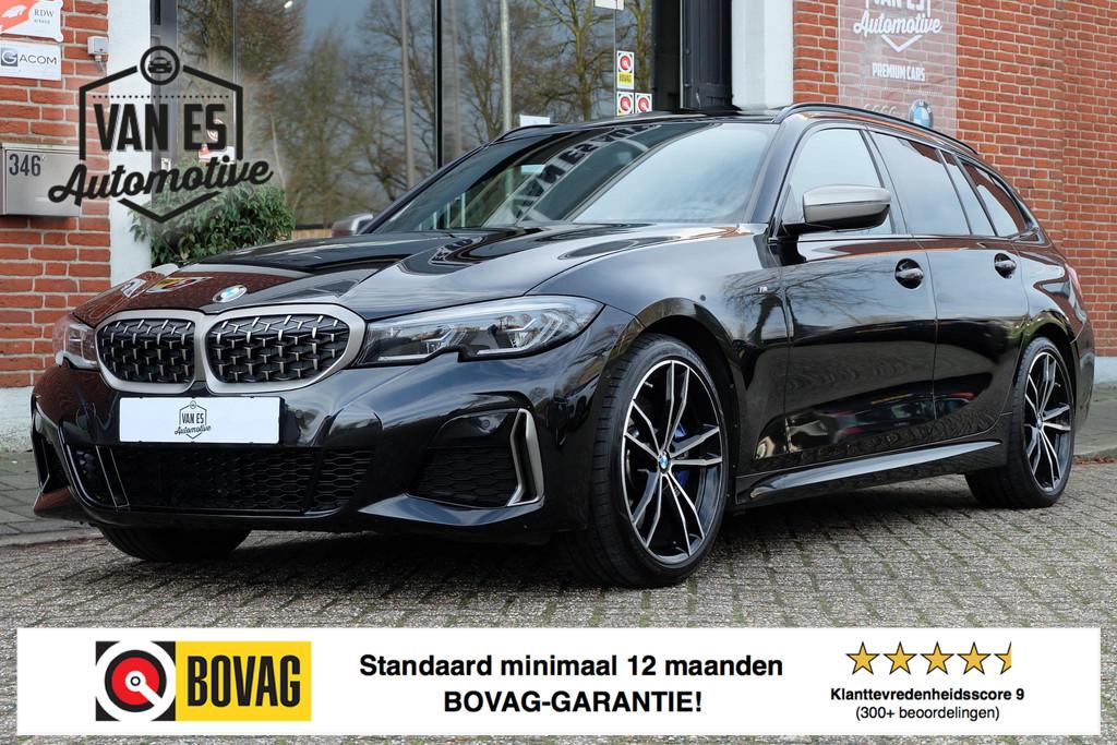 BMW 3-serie Touring M340i xDrive High Executive / Pano / Las, Auto's, BMW, 1780 kg, Met garantie (alle), Zwart, Vierwielaandrijving