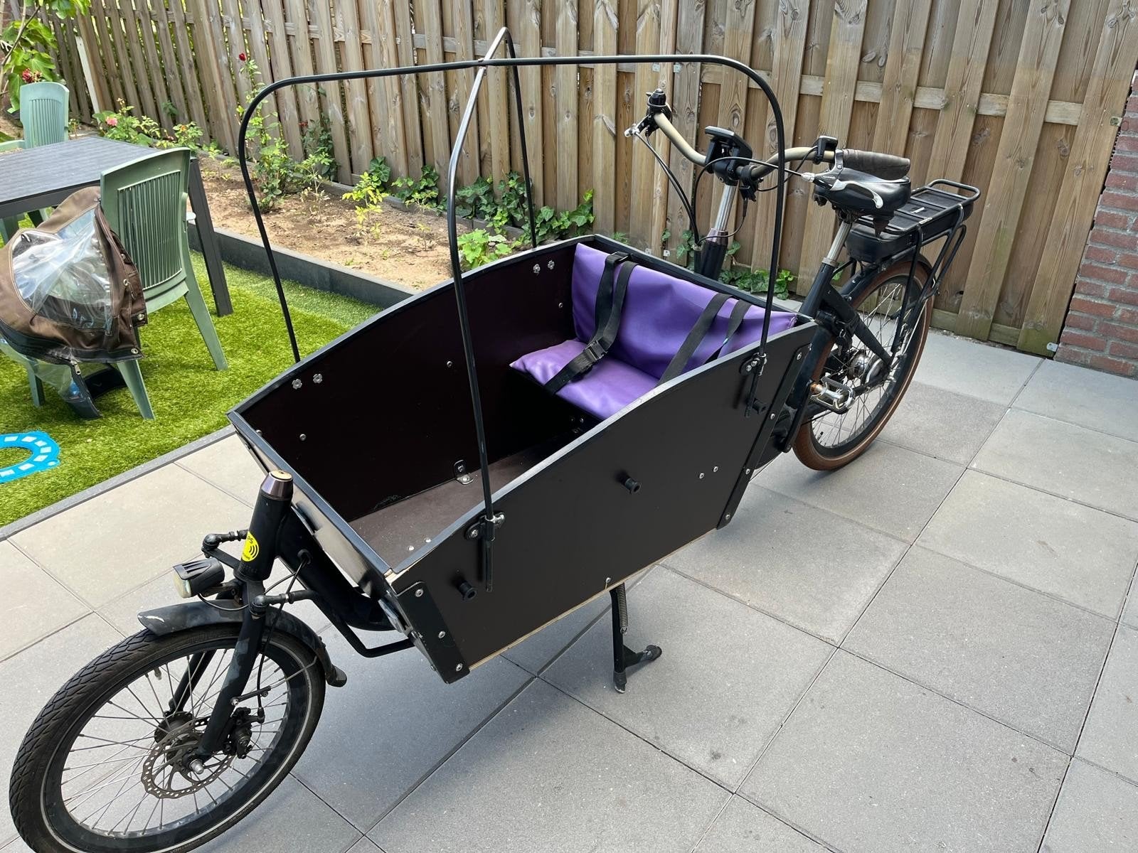 Vogue Bakfiets met Bafang Middenmotor - Recent Onderhoud, 4 kinderen of meer, Elektrisch, Ophalen of Verzenden, Zo goed als nieuw