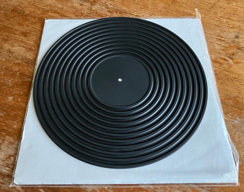 D-2 Black Rubber Draaitafelmat Lenco L78 L75, Ophalen of Verzenden, Zo goed als nieuw, Platenspeler-onderdeel, Overige merken