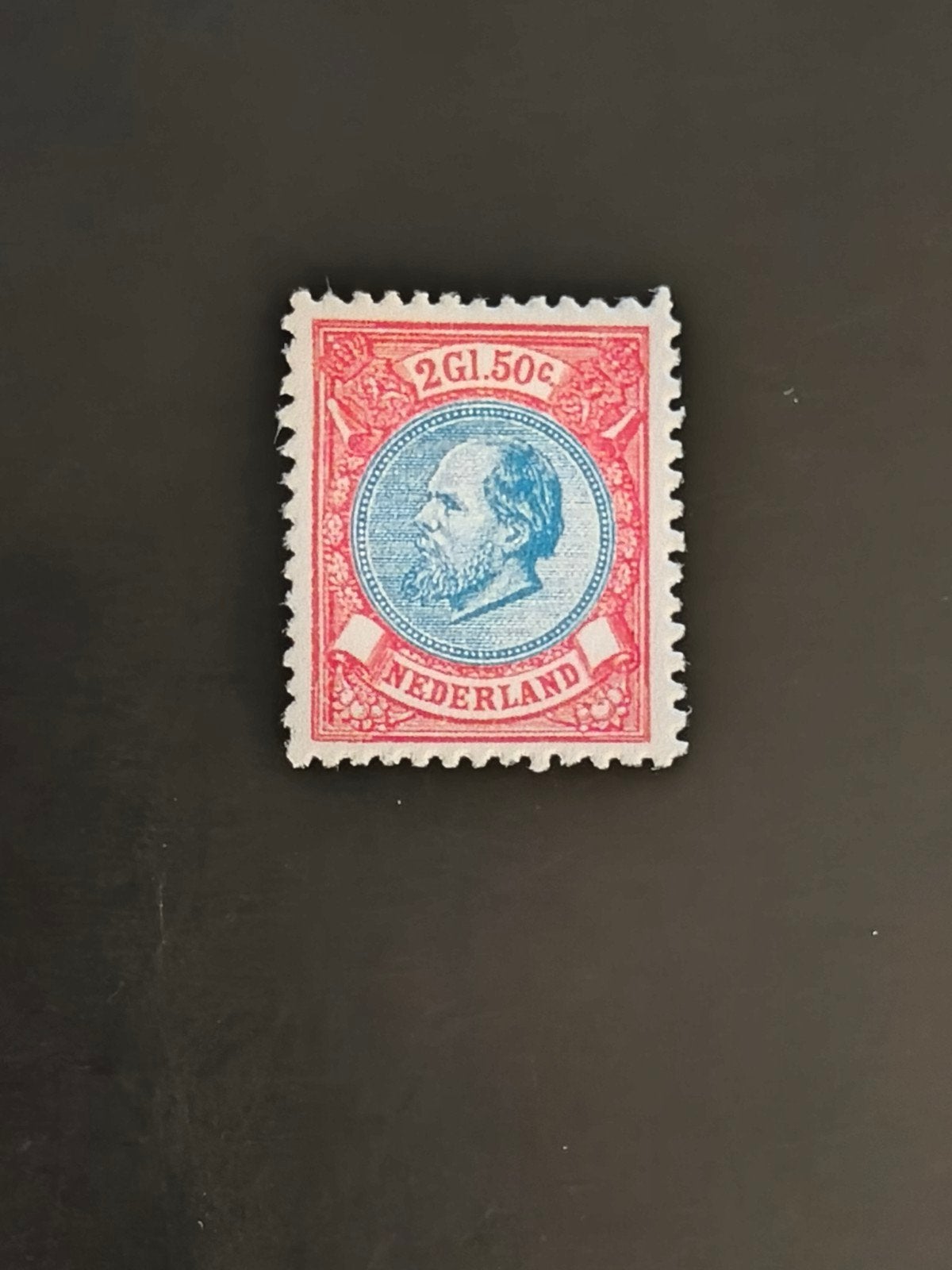 Willem III 2,5 gulden 1872, NVPH 29 nadruk, Postzegels en Munten, Postzegels | Nederland, Ophalen of Verzenden