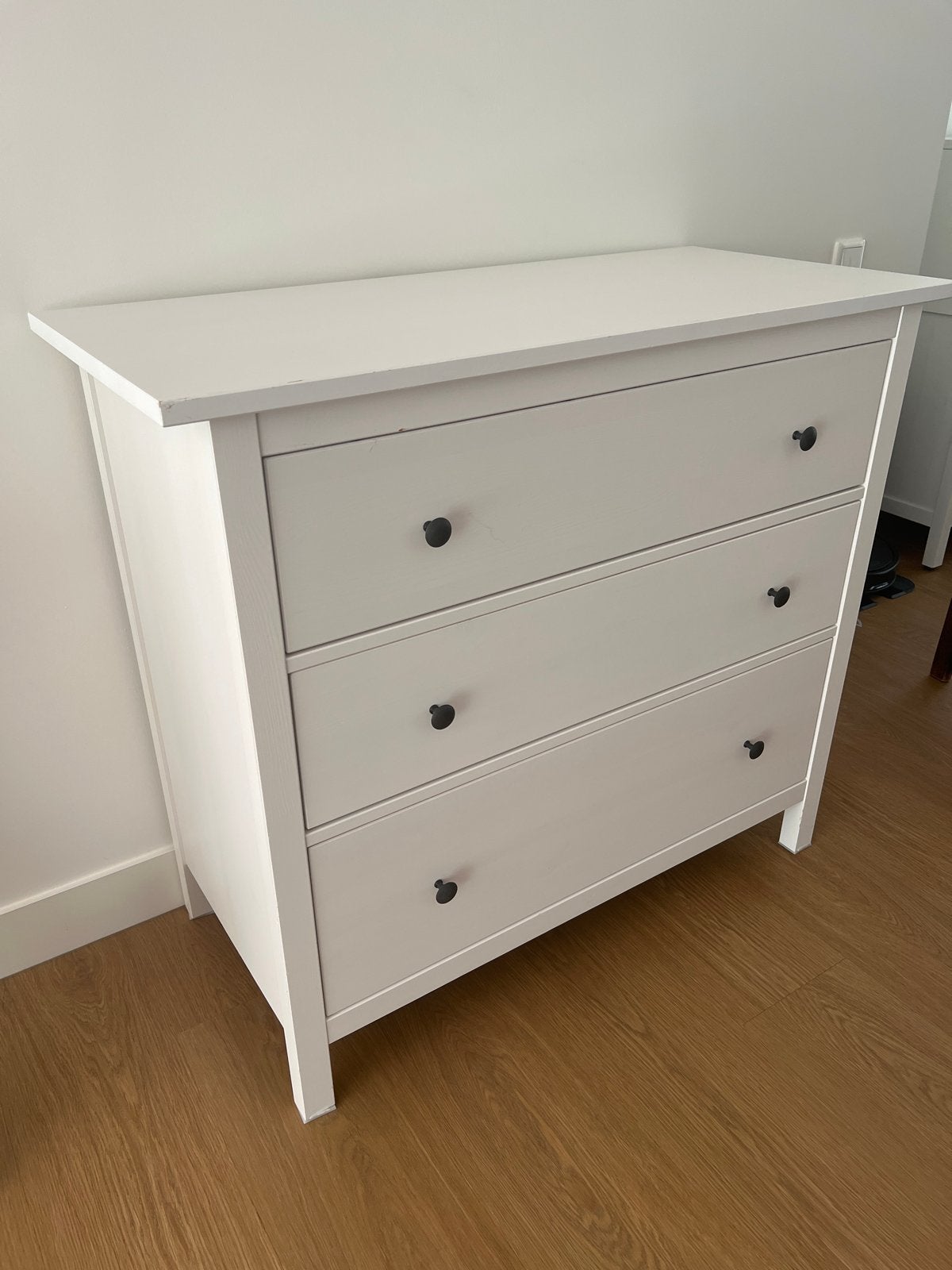IKEA HEMNES Witte ladekast met 3 laden - Gebruikt, Huis en Inrichting, Kasten | Ladekasten, Ophalen, Gebruikt, 50 tot 100 cm, 3 of 4 laden