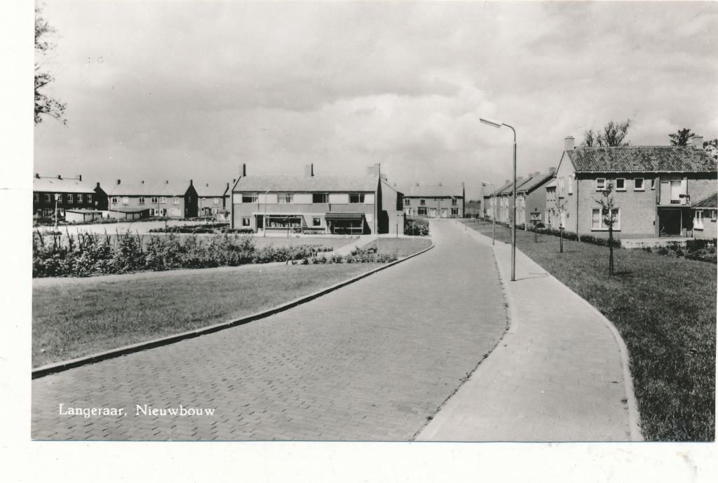 9588 Langeraar, Nieuwbouw, Verzamelen, Ophalen of Verzenden, 1940 tot 1960, Zuid-Holland