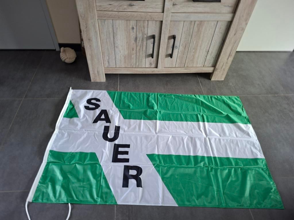 Scheepvaart vlag sauer, Ophalen of Verzenden, Zo goed als nieuw, Reclamebord