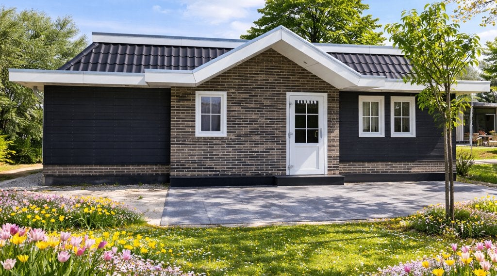 Chalet in de Betuwe (Gelderland); NIEUW & DIRECT beschikbaar, Huizen en Kamers, Recreatiewoningen te koop, Gelderland, Chalet
