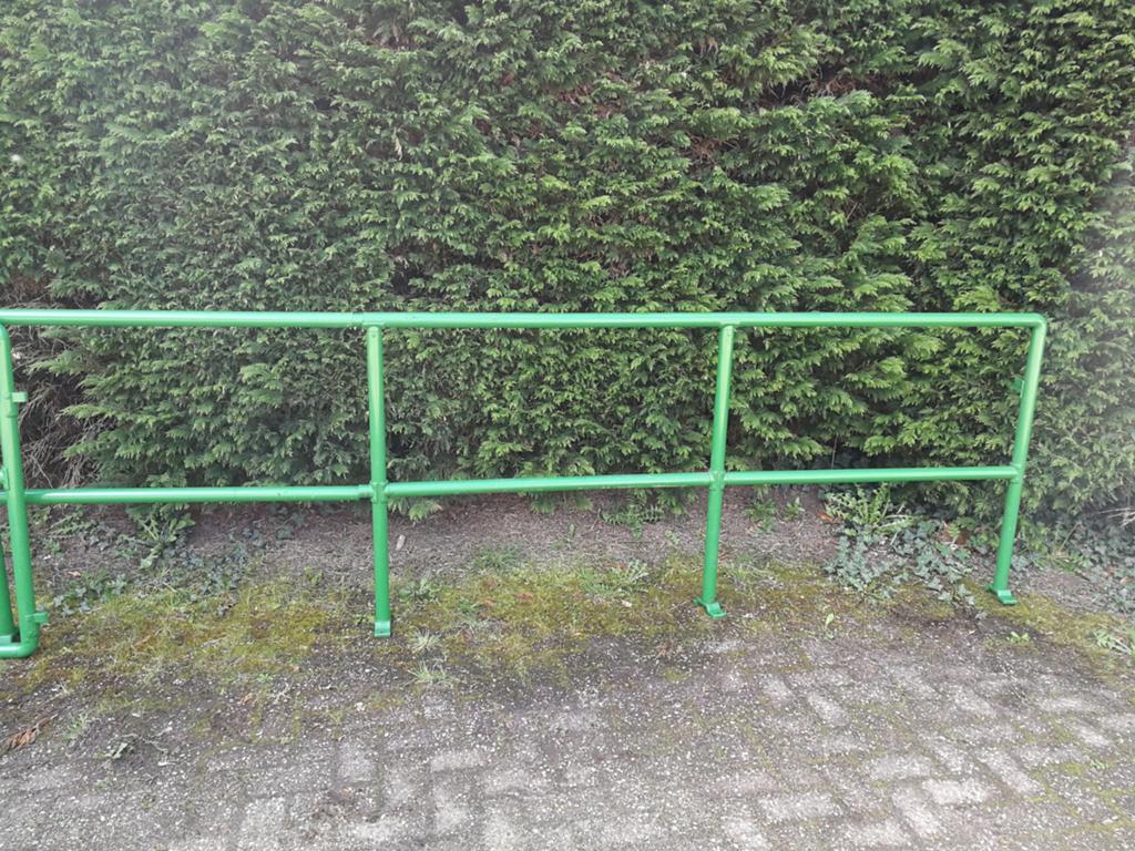 Balustrade hekwerk / Valbescherming / Veiligheidshek - 6 m., Ophalen, Gebruikt