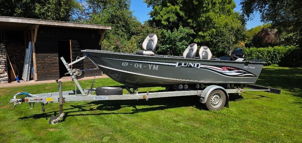 LUND  / visboot / 40 pk motor / zeer compleet/ met trailer, Ophalen, Gebruikt, Lund, 30 tot 50 pk