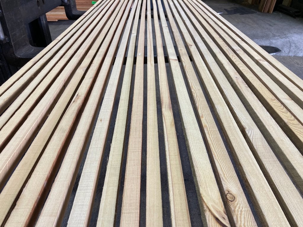 rhombus-regels-open gevel-schutting-Lariks-Douglas-23x25mm, Ophalen, Overige typen, Nieuw, Hardhout