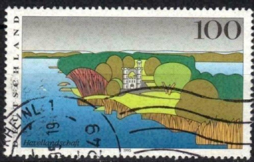 Duitsland 1995 - Yvert 1640 - Rivier De Havel (ST), Verzenden, 1990 tot heden, Gestempeld
